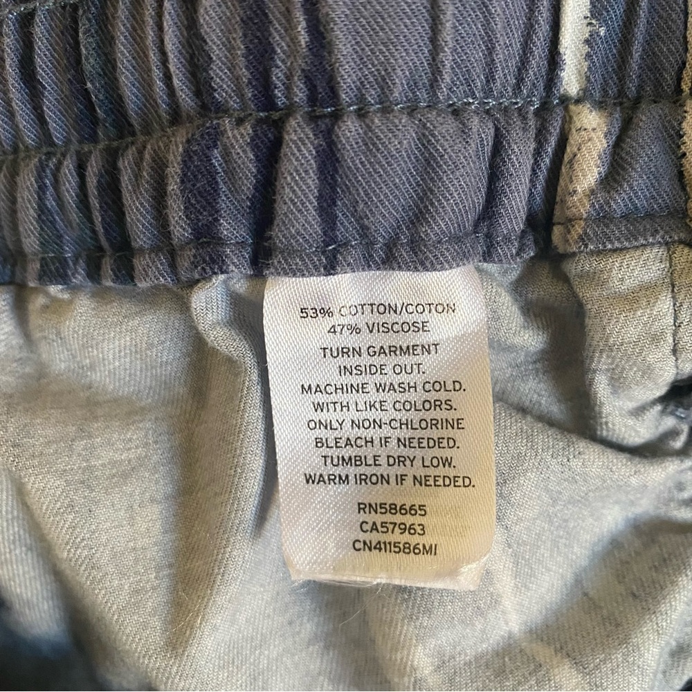 CASLON Casual Blue and White Striped Drawstring Waist Pants Size XS - Picture 12 of 12